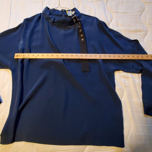 Tibi Silk top L with collar detail, has spot - Picture 2 of 3
